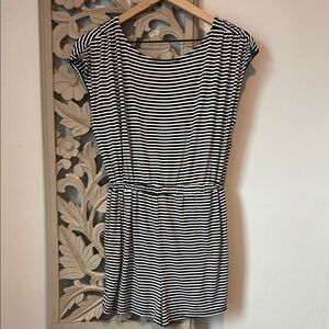 Urban Outfitters- Black and White Striped Romper
